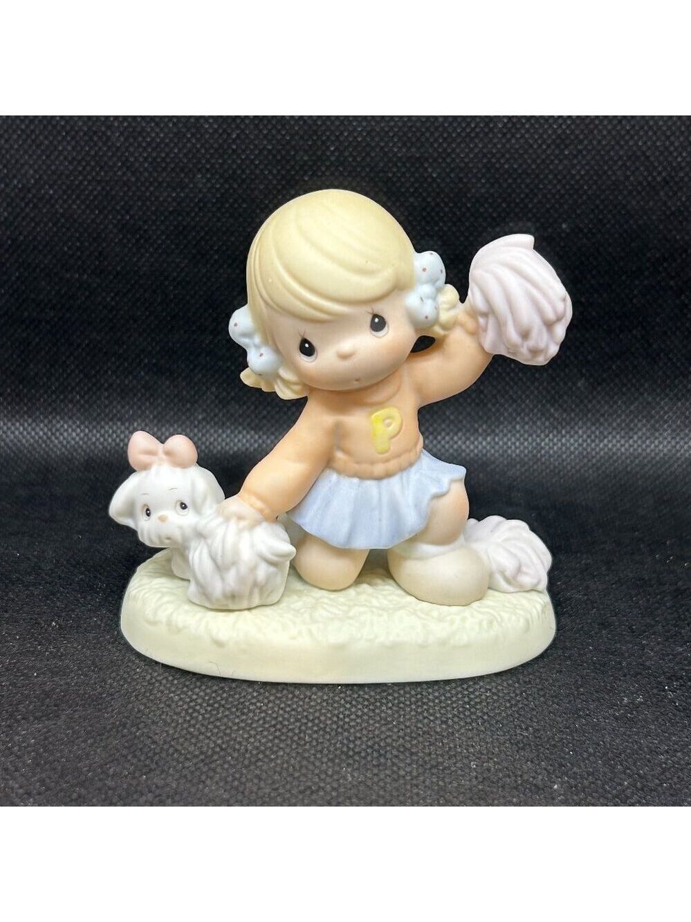 Precious Moments Little Moments “It's Ruff To Always Be Cheery" mini figurine
